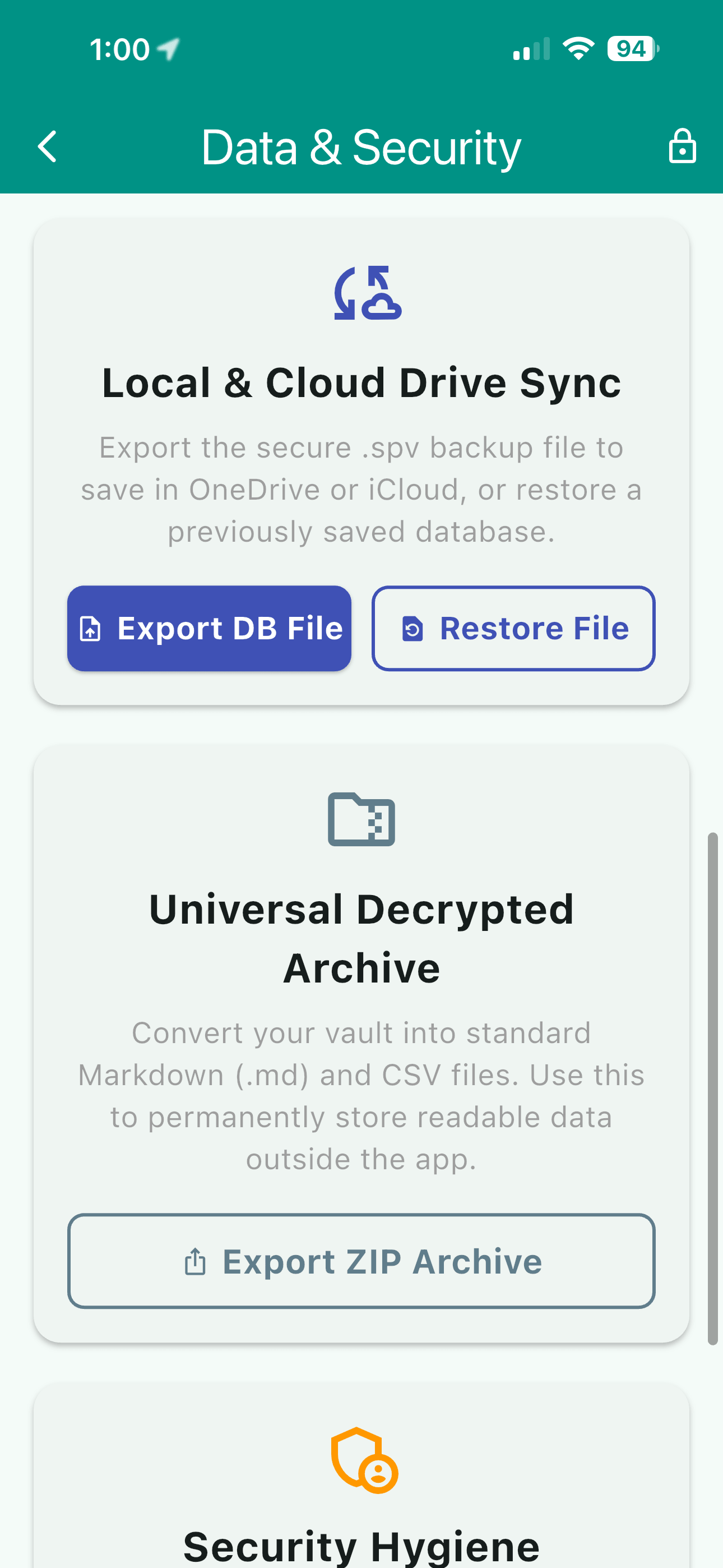 Cloud Drive Sync Options